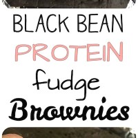 GLUTEN FREE Black Bean Protein Fudge Brownies!